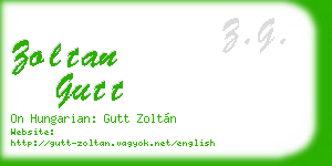 zoltan gutt business card
